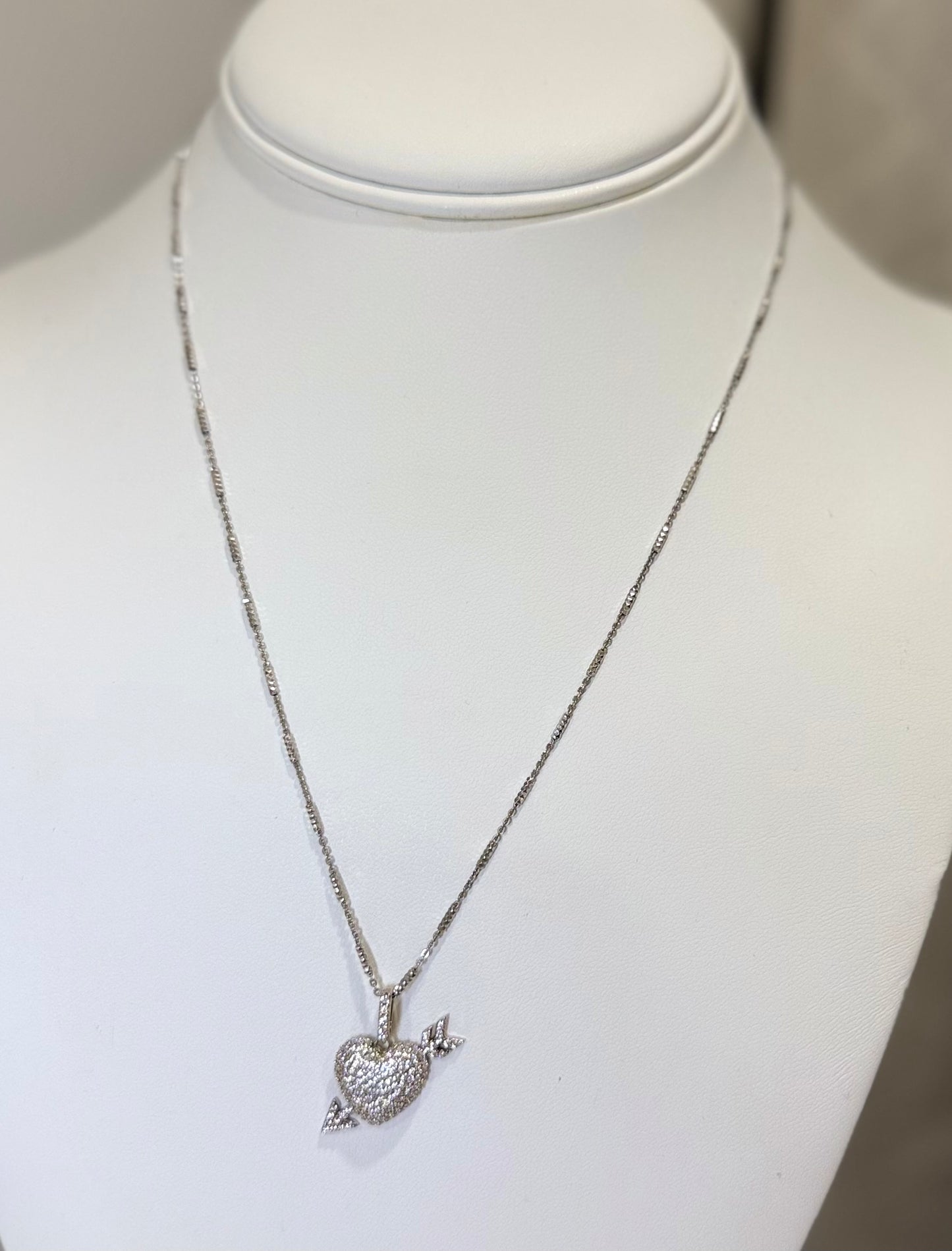 Christine Ice heart necklaces