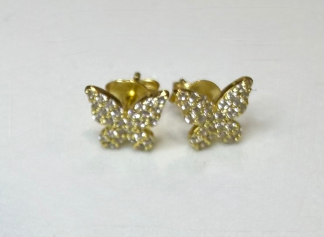 Little butterfly stud earrings