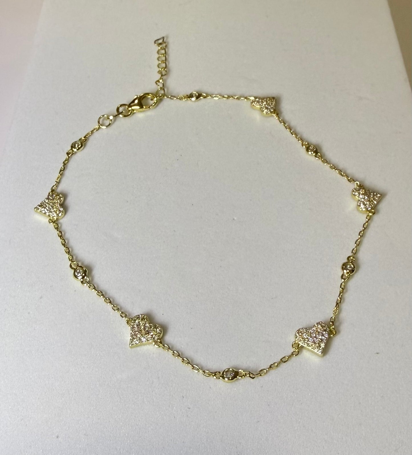 Pearl heart bracelet
