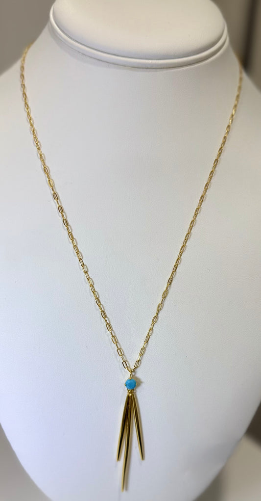Esmeralda baguette necklaces