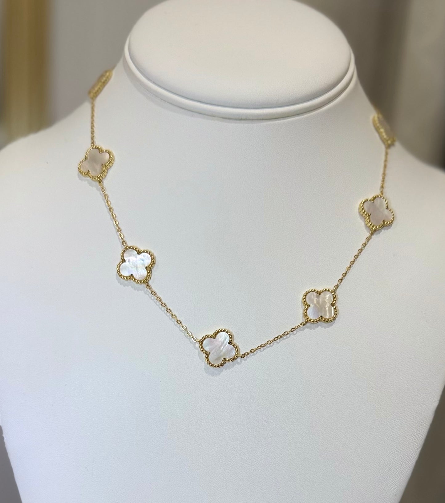 Spring baguette necklaces
