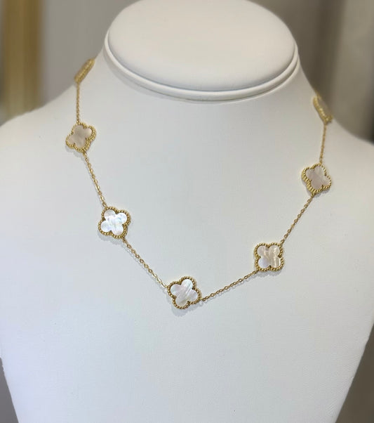 Spring baguette necklaces