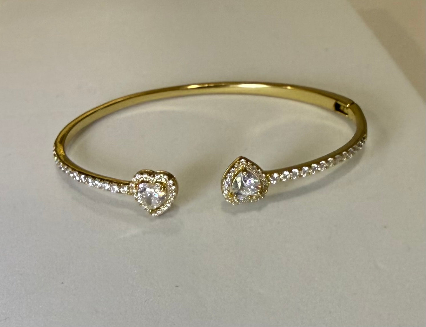 Ruby heart bangle