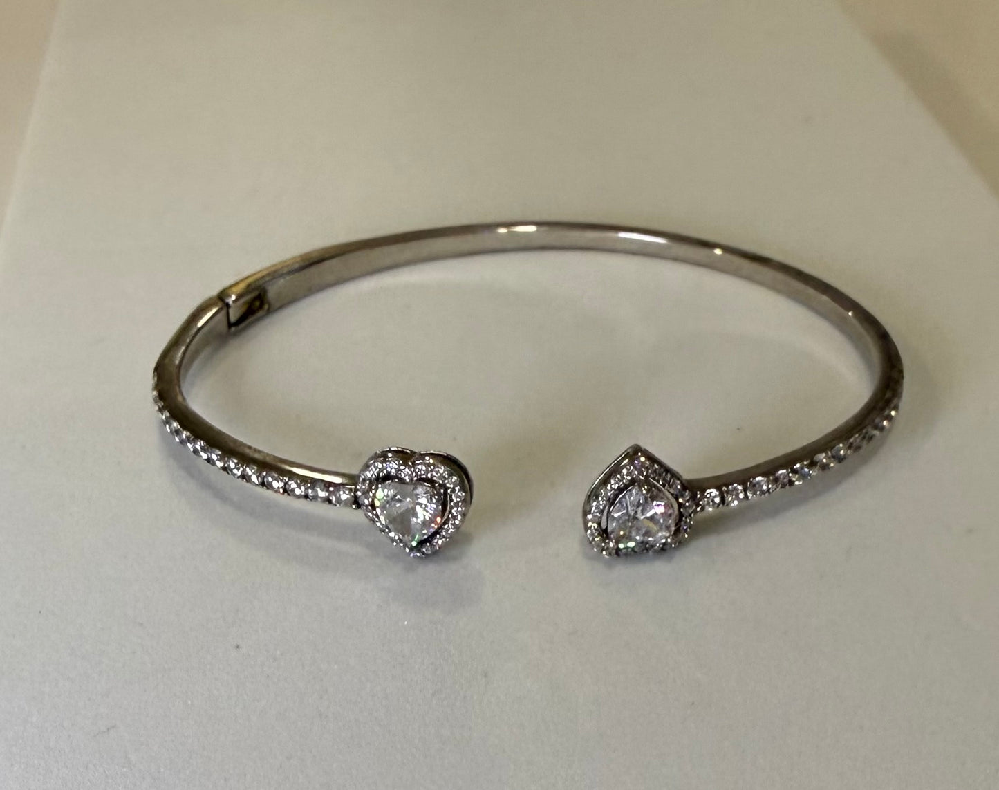 Ruby heart bangle
