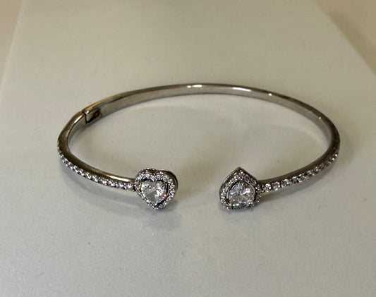 Ruby heart bangle