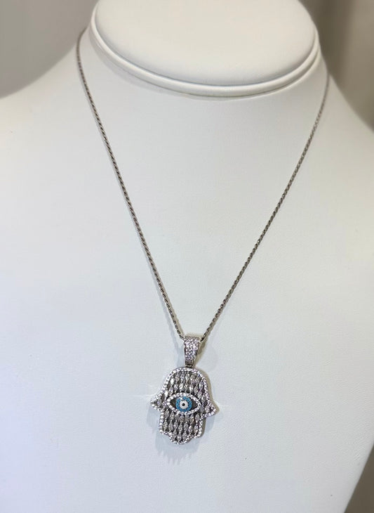 Monica hamsa hand necklaces